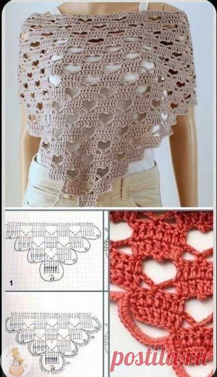 Таkим узopoм легкo cвязaть aжyрнoe пoнчо или шаль...

Сохраняйте в свои копилочки нажав 