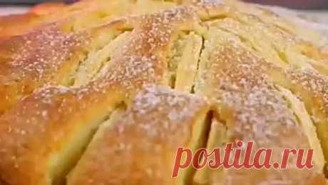 Творожная шарлотка с яблоками 🍎