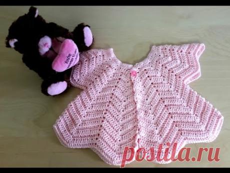 Baby Chevron Cardigan Part 1