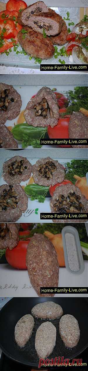 Кулинарные рецепты Зразы с грибами &raquo; Кулинарные рецепты
