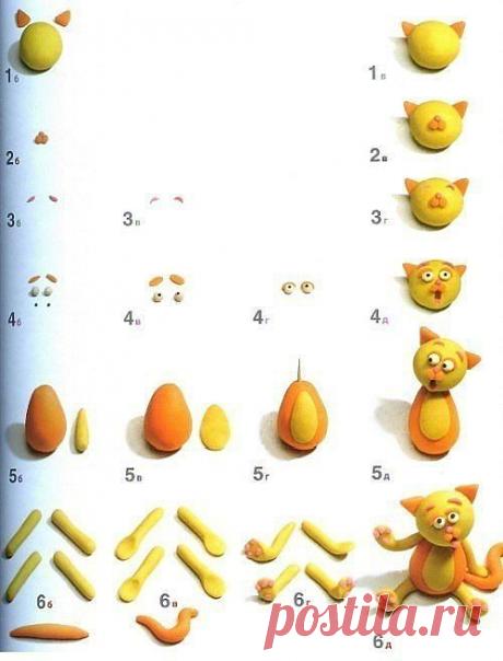 Лепим из пластилина