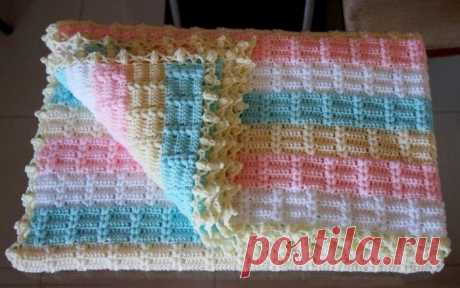 Плед крючком. Схемы