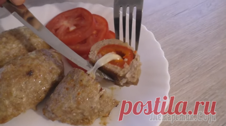 Спрячьте начинку в фарш или котлеты по-новому! Такой рецепт буду готовить еще!