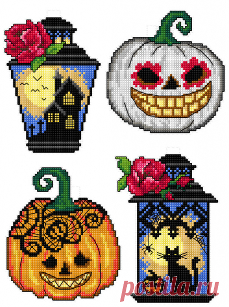 Halloween gothic 159CS Counted Cross-Stitch Kit — Wizardi