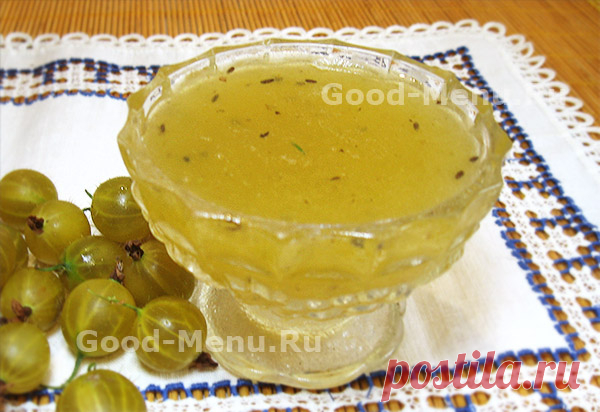 Желе из крыжовника на зиму - рецепт с фото от Good-Menu.Ru
