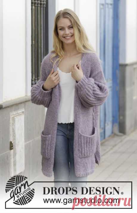 DROPS 191-18 ☼ Кардиган: Wayfarer.