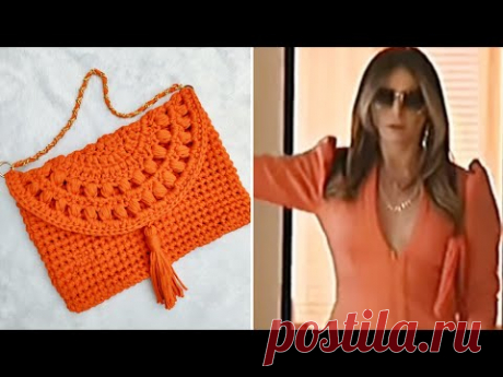 bolsa  Giovana Antonelli - bolsa laranja da novela