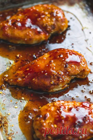 Сладко-острая запеченная курица 

Ингредиенты 
4 куриные грудки 
Соль перец 
Показать полностью…