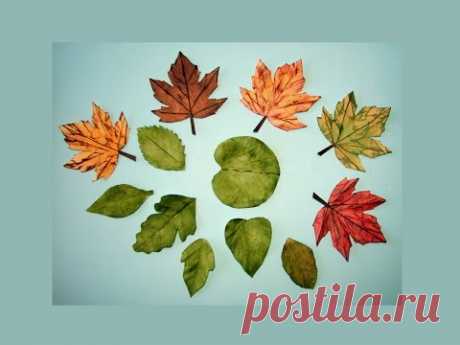 Paper Leaves Tutorial - YouTube