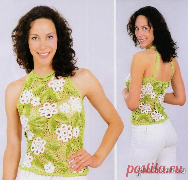 Ажурная кофточка САДЫ В МАЕ. Описание, схемы