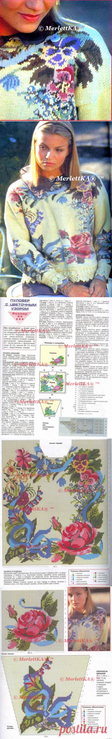 Sandra 2001-05 👕 пуловер с розами и подборка летней одежды, брюки и жаккард