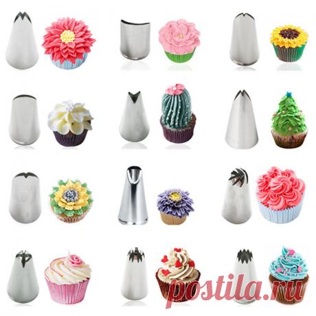 Russian Flower Leaf Icing Piping Nozzles Cake Decoration Tips Baking Tools New | eBay