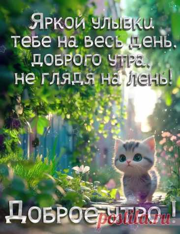 Открытка доброе утро, улыбнись