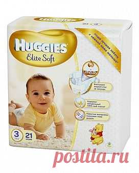 Подгузники Элит Софт Комфорт 3 (5-9 кг) 21 шт Хаггис (Huggies)
