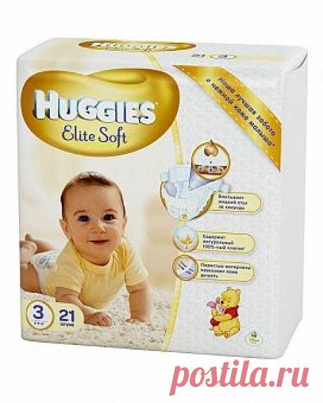 Подгузники Элит Софт Комфорт 3 (5-9 кг) 21 шт Хаггис (Huggies)