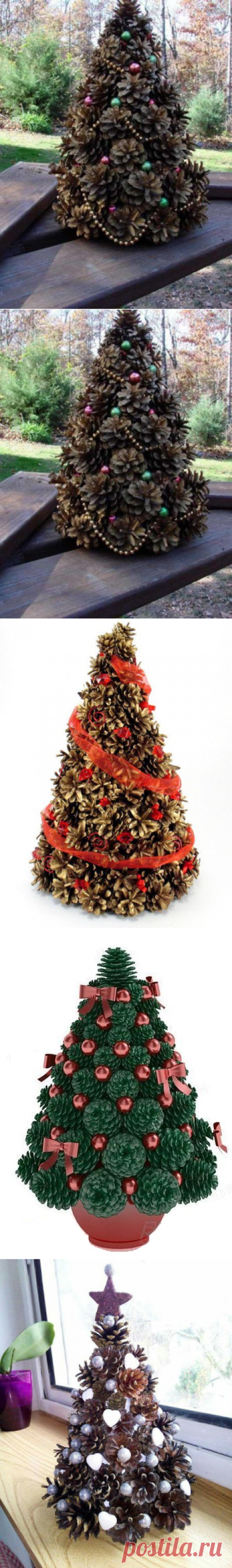 Ideas Creativas y Practicas: Árbol de Navidad de Piñas