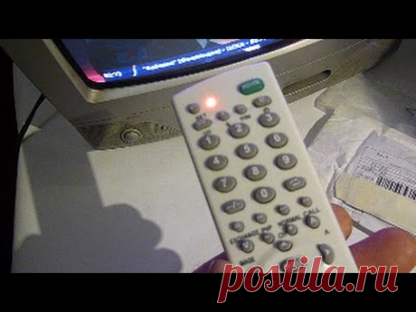 Как настроить универсальный телевизионный пульт TV 139F