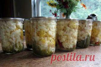 Очень вкусная маринованная цветная капуста на зиму: 7 лучших рецептов