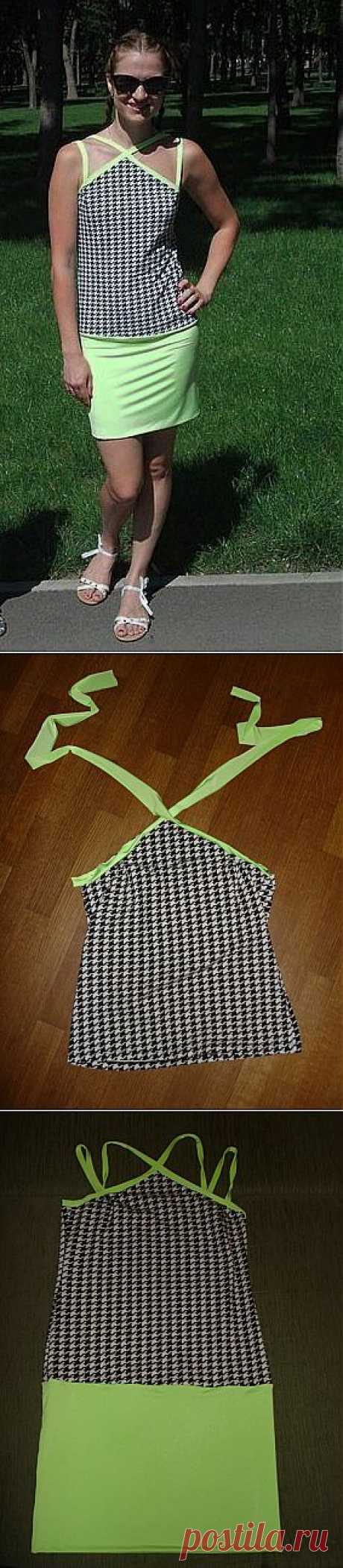 Сарафан из футболки / Футболки DIY /