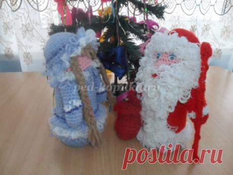 Как связать Деда Мороза крючком