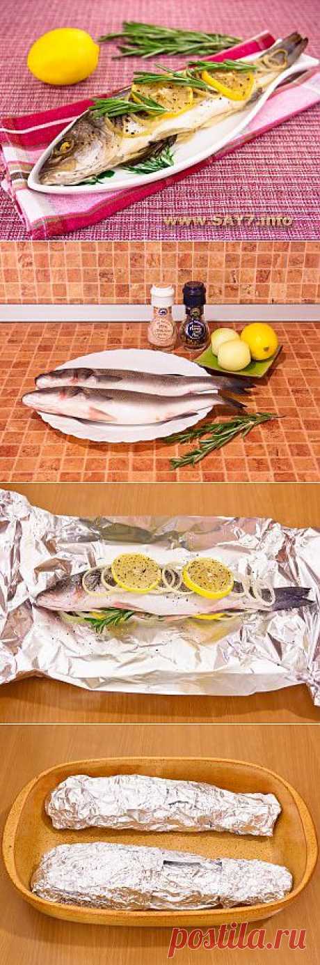 Рыба с розмарином, запеченная в фольге