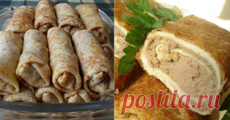 Блины с куриной печенью