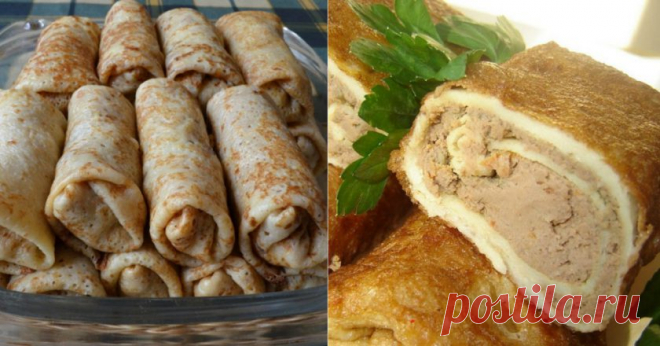 Блины с куриной печенью