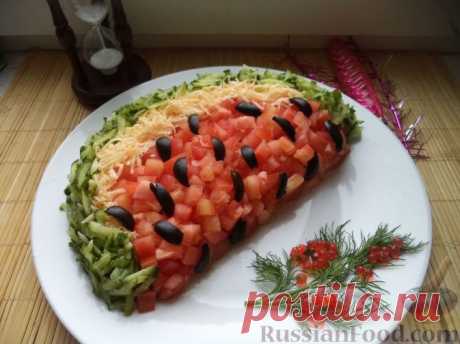 Рецепт: Салат "Арбузная долька" на RussianFood.com