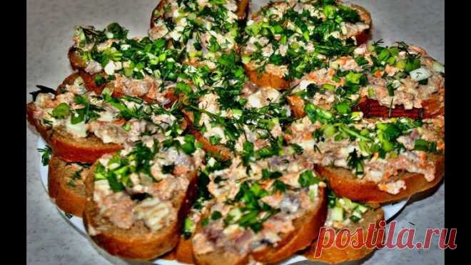Бутерброды с селёдкой (как с красной икрой) - Простые рецепты Овкусе.ру