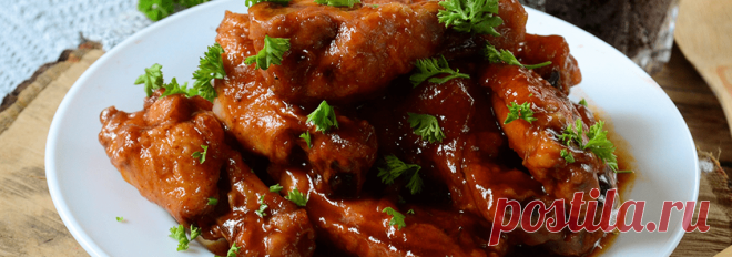 Куриные крылышки в кока-коле ⋆ Рецепт Хрустящие и ароматные куриные крылышки в кока-коле очень вкусные и понравятся всем.