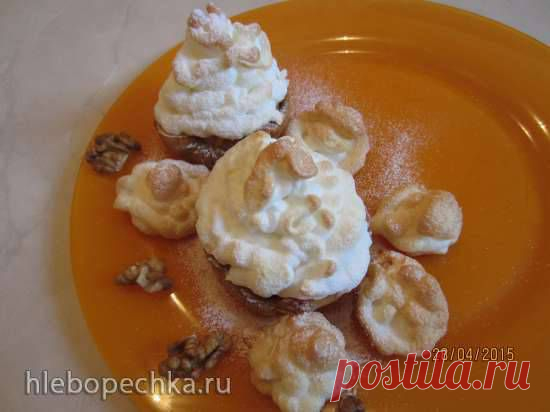 Печеные яблоки с меренгой