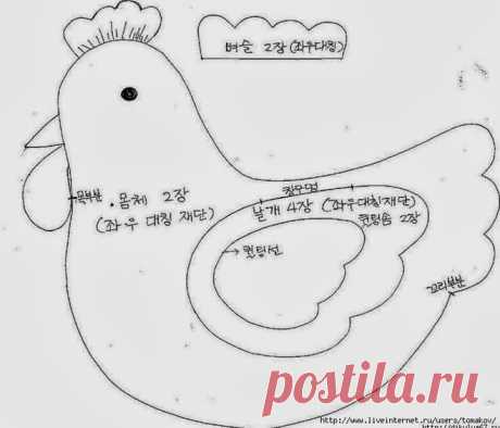 Как сшить курочку из ткани своими руками?