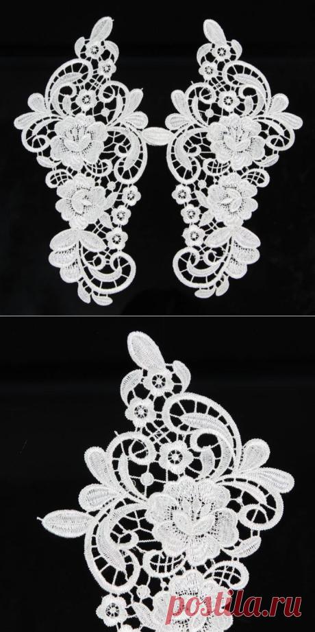 craft giraffe Picture - More Detailed Picture about 1 Pair Off white Polyester Lace Trim Lace Flowers Applique Trim Sewing Craft Picture in Lace from Jewelrylands | Aliexpress.com | Alibaba Group