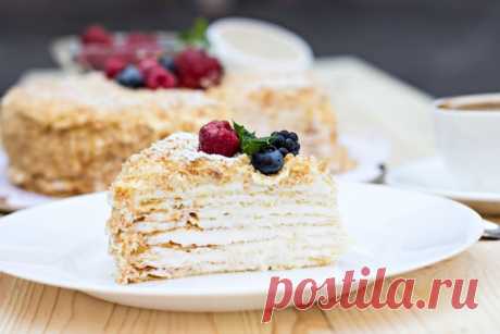 Торт «Наполеон» с заварным кремом | MaxMenu.Ru - Кулинарные рецепты