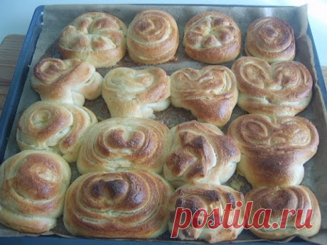 Сдобные булочки на закваске