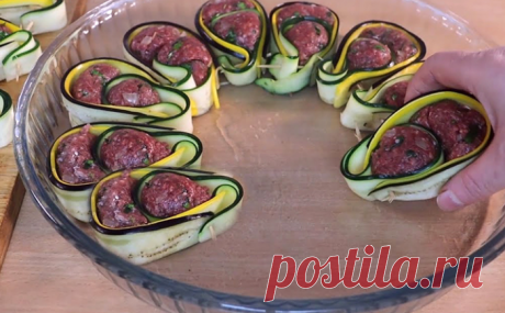 Оборачиваем фрикадельки баклажаном по совету турка. Фарш стал сочнее голубцов и готовится сразу с гарниром