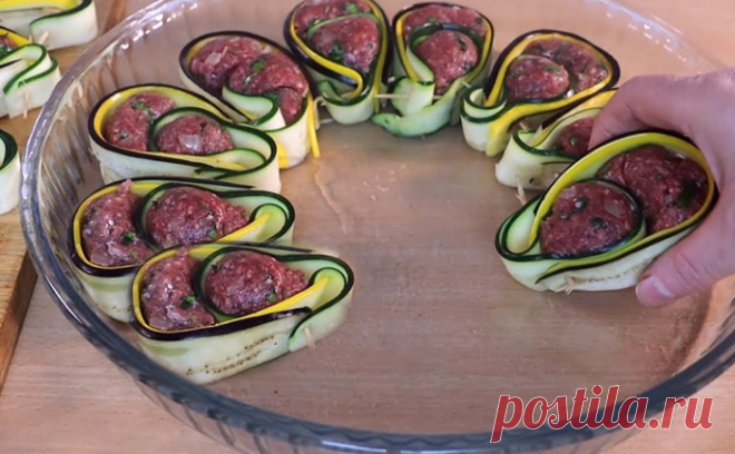 Оборачиваем фрикадельки баклажаном по совету турка. Фарш стал сочнее голубцов и готовится сразу с гарниром