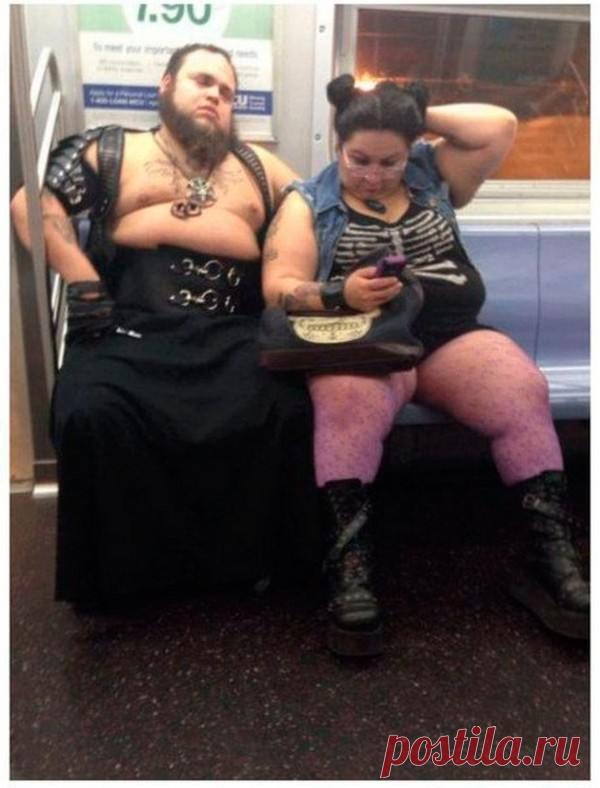 Модники из российского метрополитена