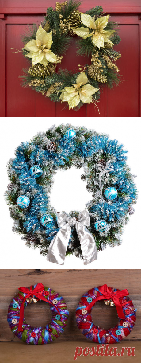 Рождественский венок своими руками: идеи, мастер-классы, использование в праздничном декоре
