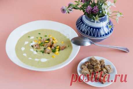 Крем-суп из брокколи со сливками и кукурузой – пошаговый рецепт с фото.