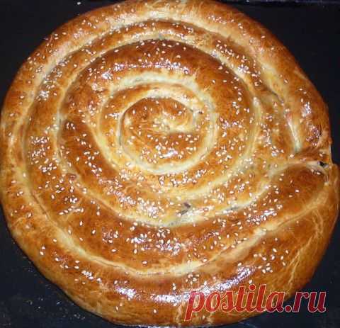Пирог - улитка из слоеного теста (на скорую руку) | Четыре вкуса