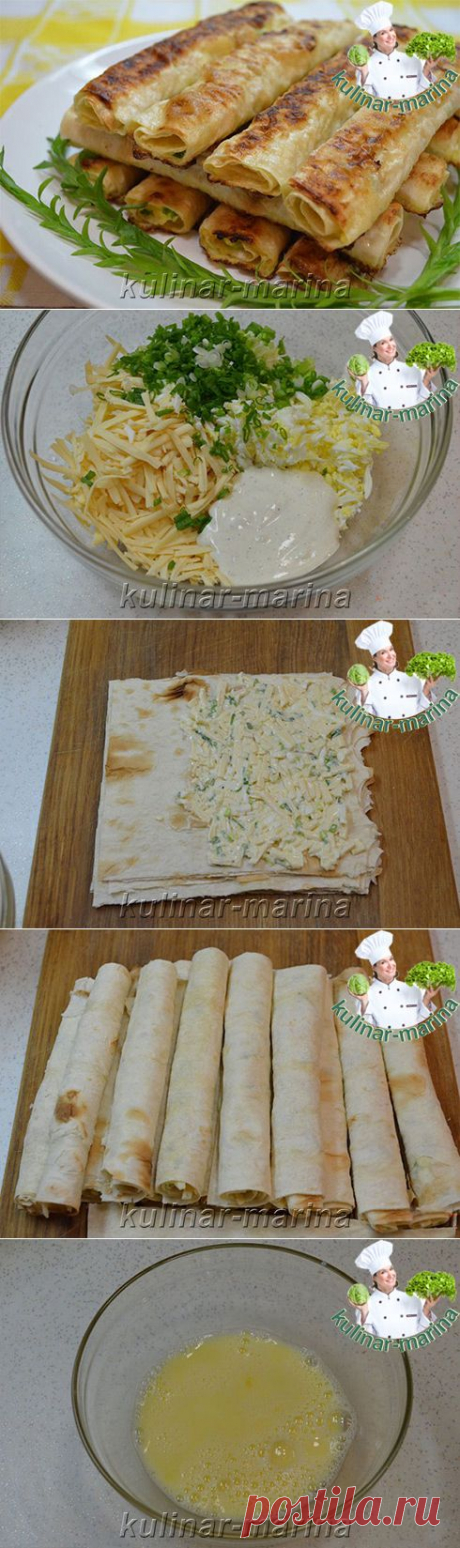 Лаваш с сыром и яйцами