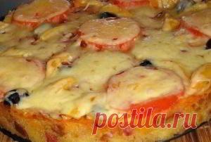 Русская суперпицца-бутерброд