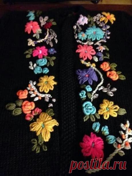 Идеи для вышивки по трикотажу
