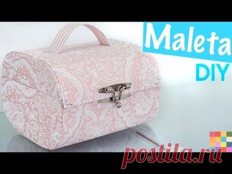 DIY - Caixa Organizadora Maleta | Feita com caixa de sapato - YouTube