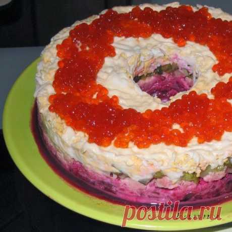 шеф-повар Одноклассники: Салат «Коралловый браслет»