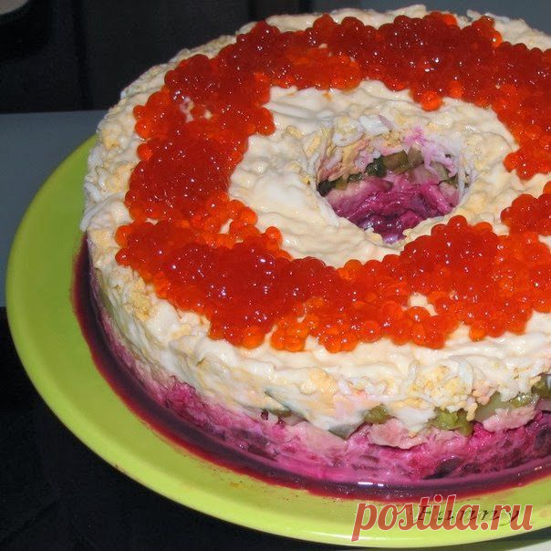 шеф-повар Одноклассники: Салат «Коралловый браслет»