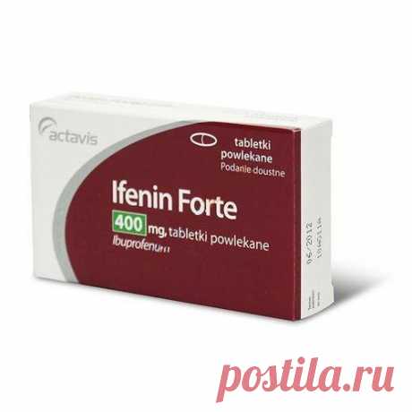IFENIN FORTE 400mg x 12 tablets, ibuprofen IFENIN FORTE UK is a product based on ibuprofen, which reduces pain and has anti-inflammatory and antipyretic effects.