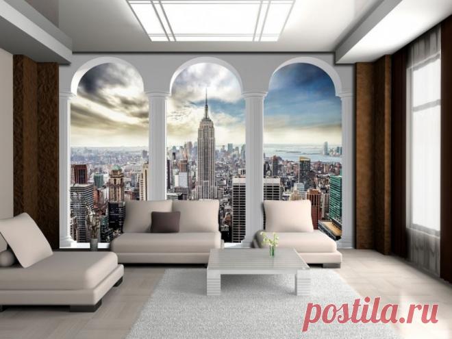 Простой способ красивого расширения пространства при помощи обоев