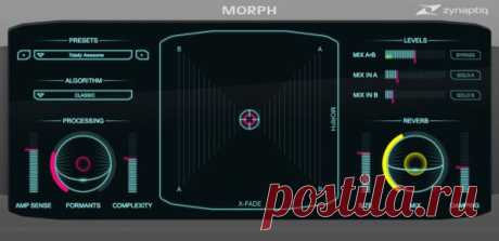 Zynaptiq MORPH v2.1.1-R2R  | 30.4 MB

MORPH 2 is a real-time plug-in for structural audio morphing, the sonic equivalent of one object slowly changing its shape to become a different object - for example, one face becoming (&quot;morphing&quot; into) another. MORPH creates seamless morphing transitions, hybrid sounds that combine aspects of existing ones, physically impossible instruments,